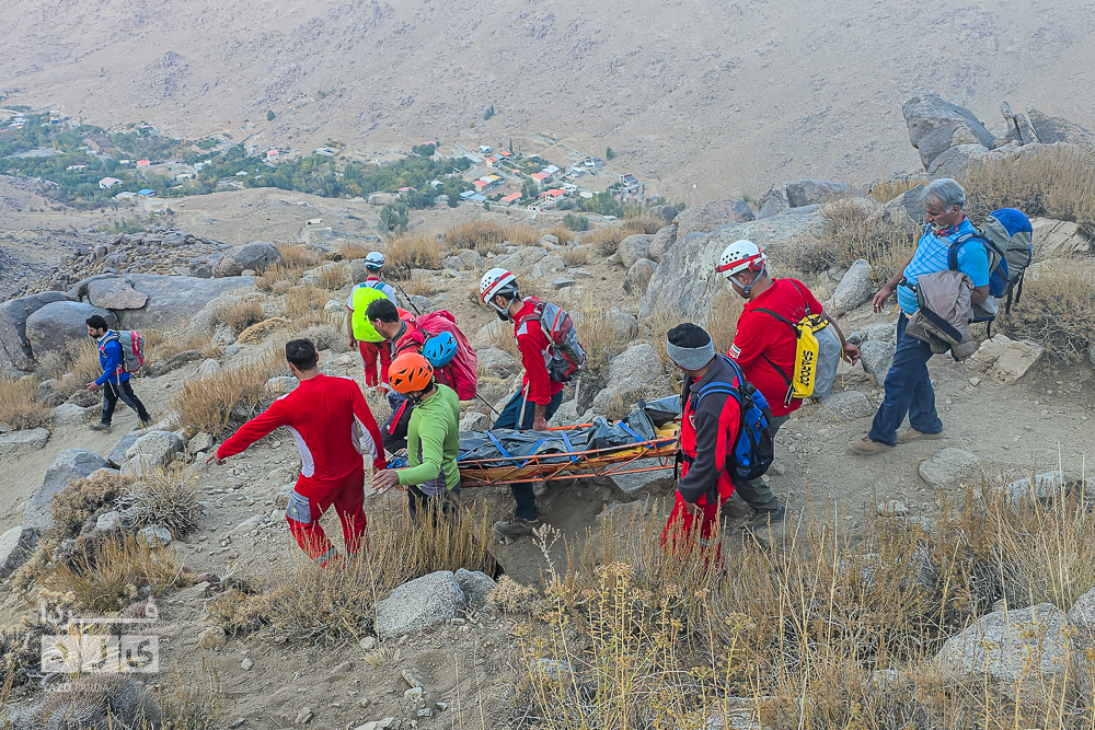 سقوط مرگبار بانوی کوهنورد در ارتفاعات برفخانه طزرجان
